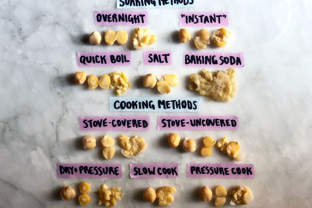 Chickpeas cooked different ways