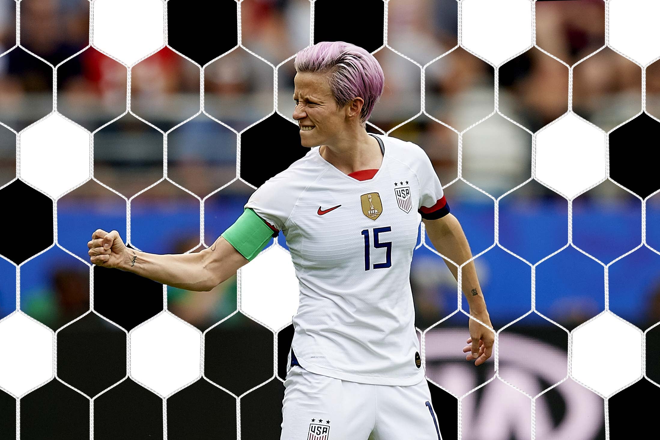 Megan Rapinoe as seen on June 24 during the Women's World Cup in Reims, France.