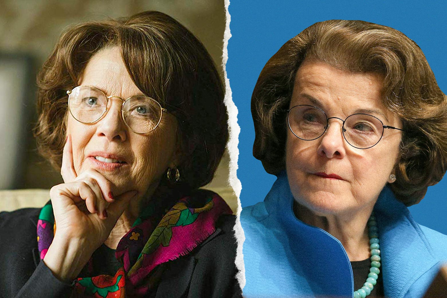 Annette Bening and Dianne Feinstein.