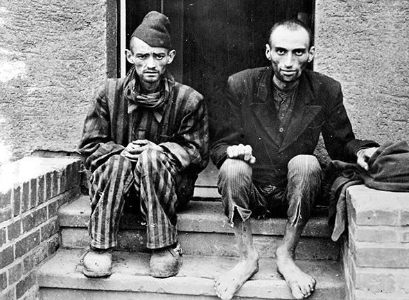 Survivors of the Dachau concentration camp
