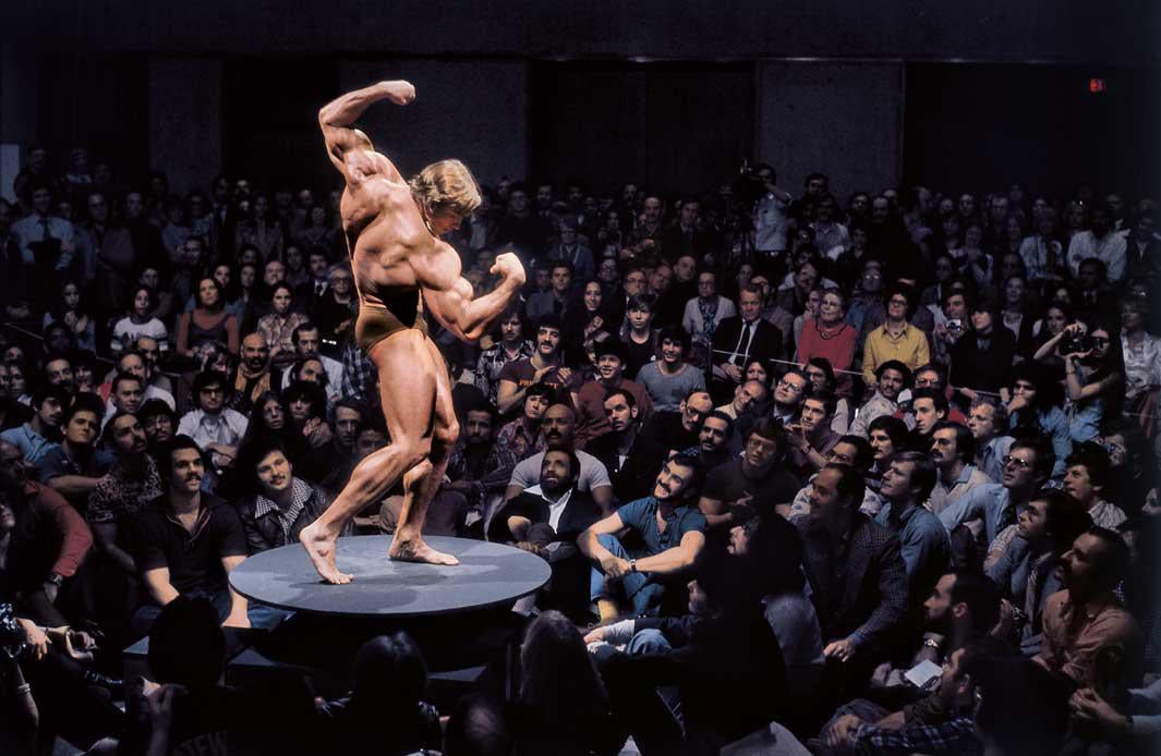 New York City, 1976 Arnold Schwarzenegger, "Articulate Muscle: The Male Body in Art" at the Whitney Museum