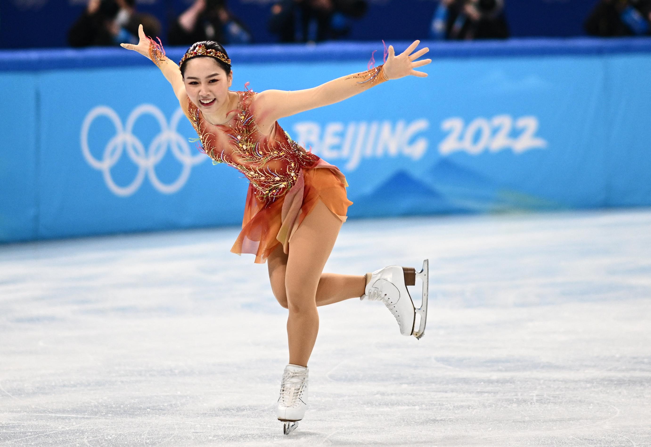 Winter Olympics figure skating Sadness of Russians Shcherbakova, Trusova, and Valieva; joy of Sakamoto and Higuchi.