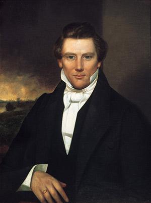 Joseph Smith painting by an unknown painter, circa 1842. 