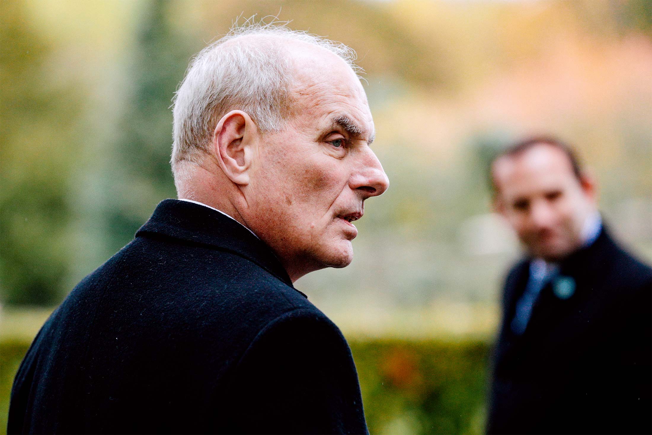John F Kelly visits the Aisne-Marne American Cemetery and Memorial in Belleau, France, on Nov. 10.