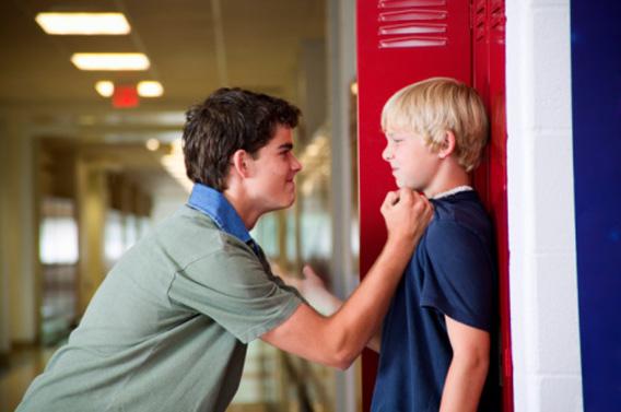 Boy Bullying Another Student.