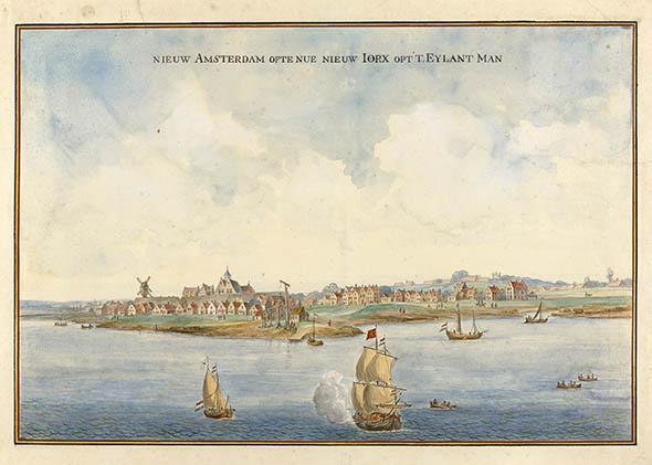 Image of Manhattan, circa 1660.