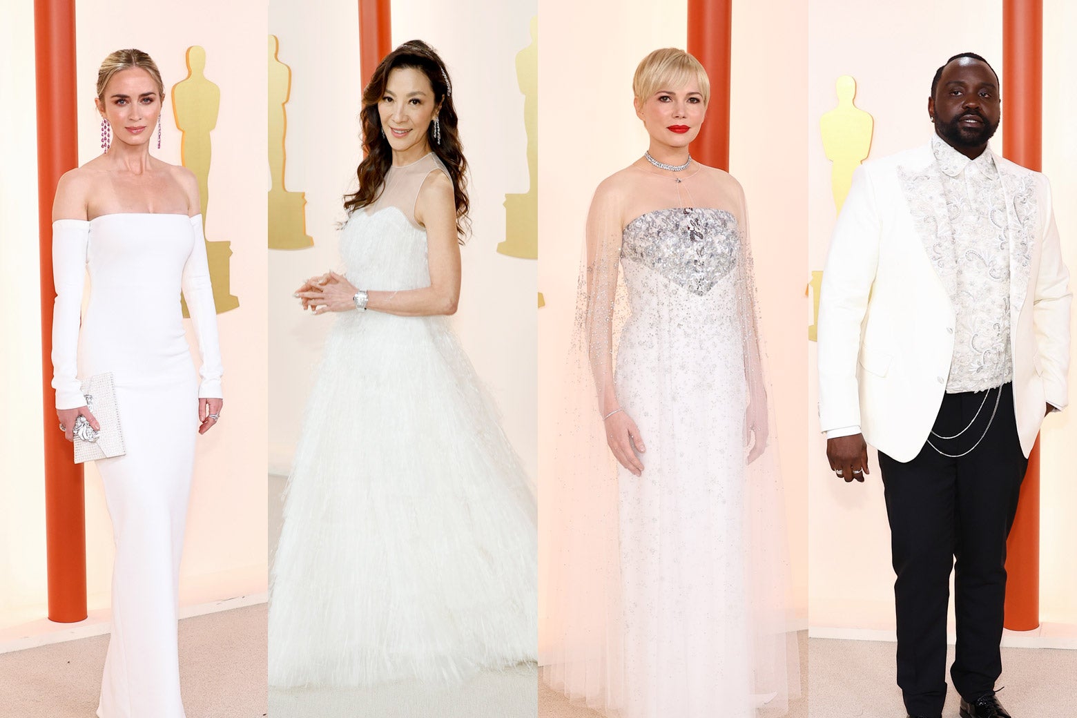Emily Blunt, Michelle Yeoh, Michelle Williams and Brian Tyree Henry at the 2023 Oscars.