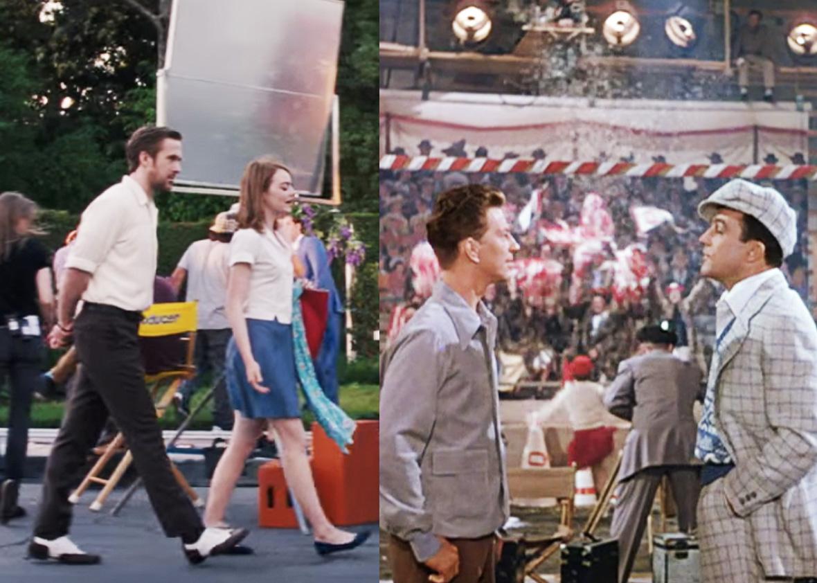 Left: La La Land. Right: Singin' in the Rain.