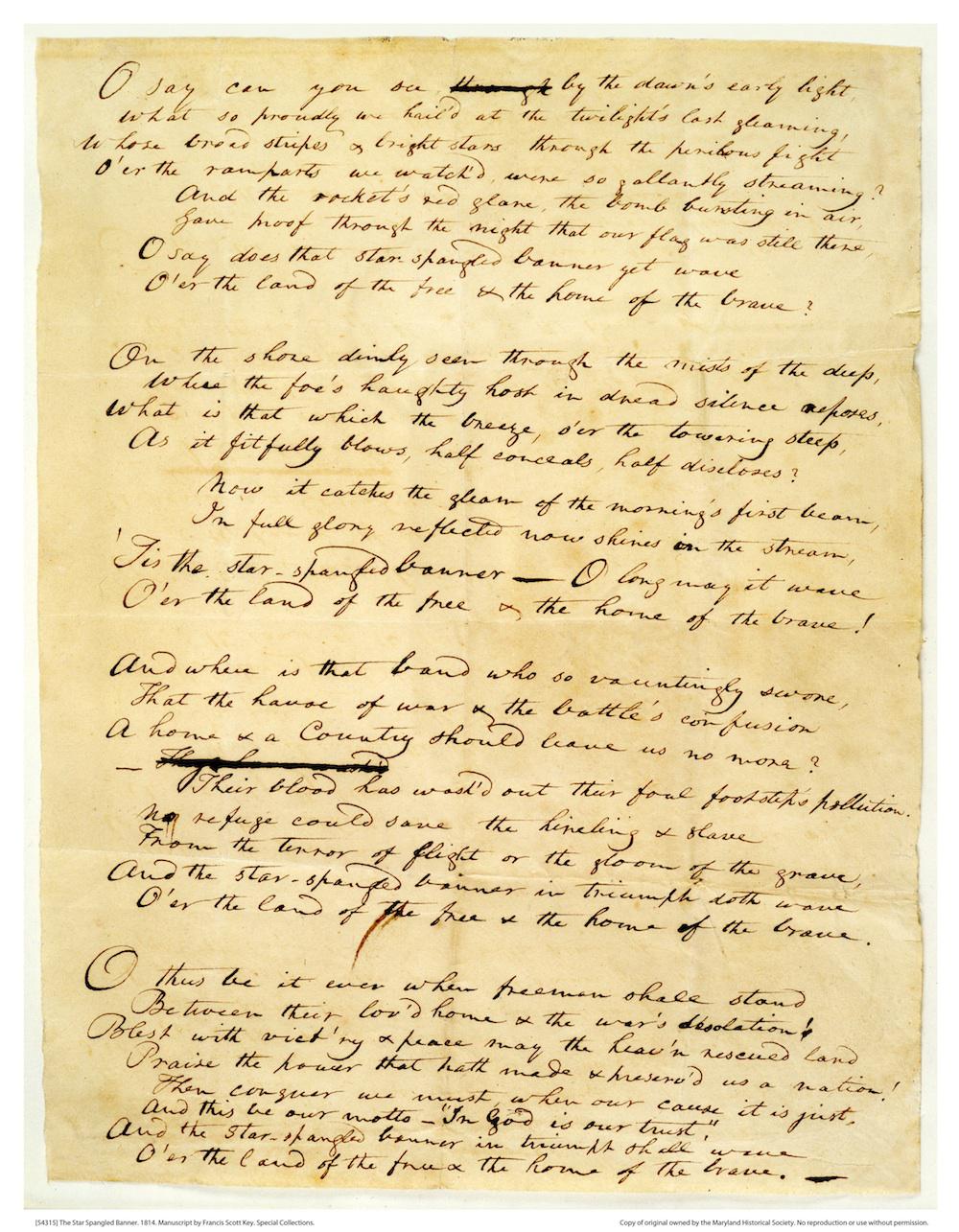 [54315] The Star Spangled Banner 1814 by Francis Scott Key