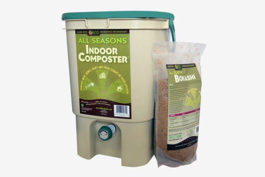 SCD Probiotics All Seasons Indoor Composter Kit With Bokashi.