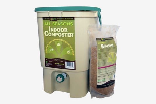 SCD Probiotics All Seasons Indoor Composter Kit With Bokashi.