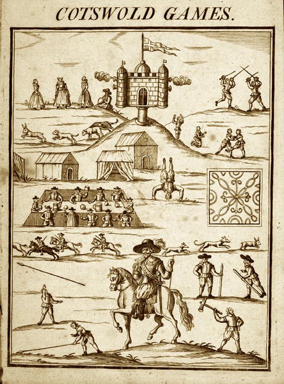 A contemporary depiction of Robert Dover's "Olympick Games."
