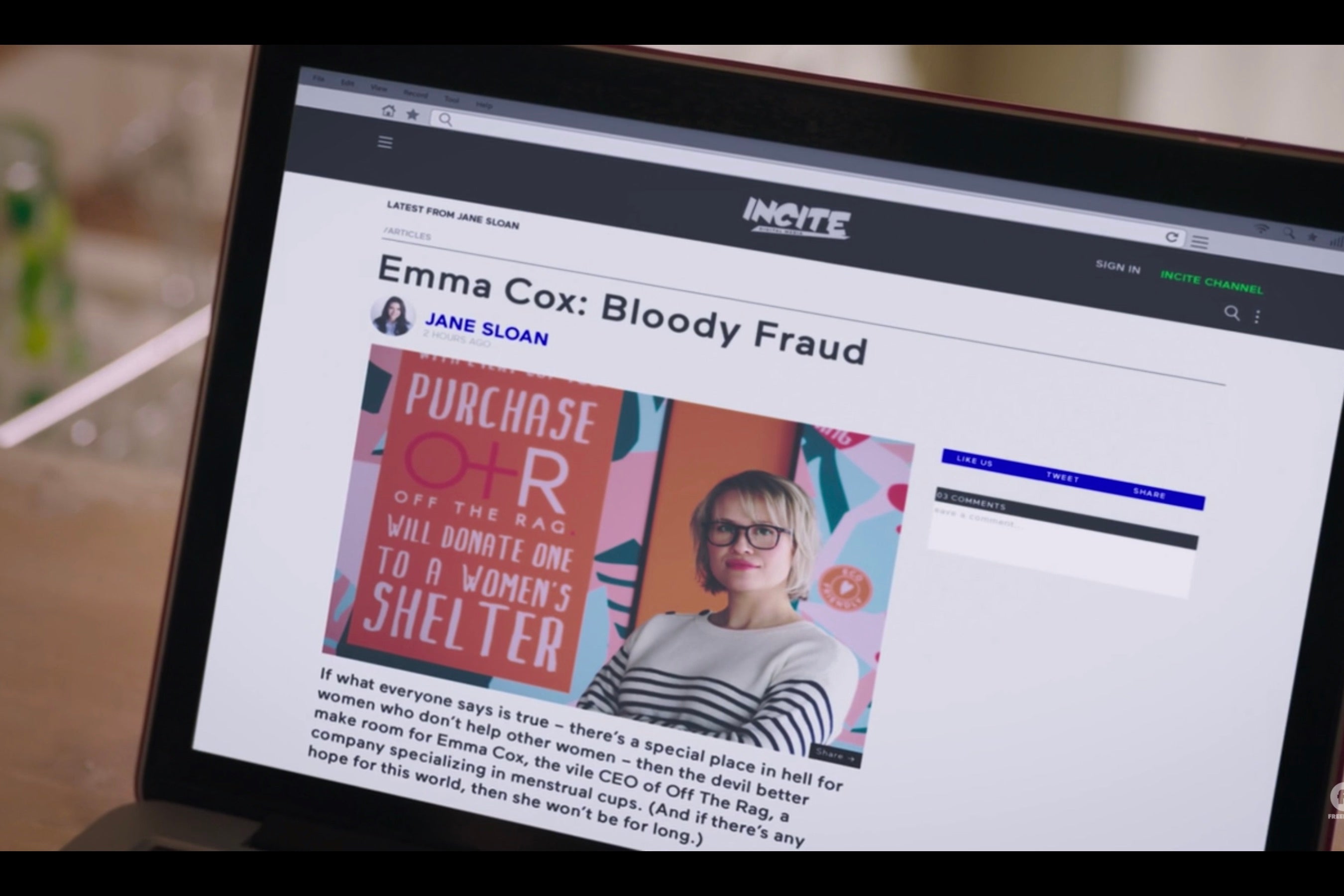 "Emma Cox: Bloody Fraud"