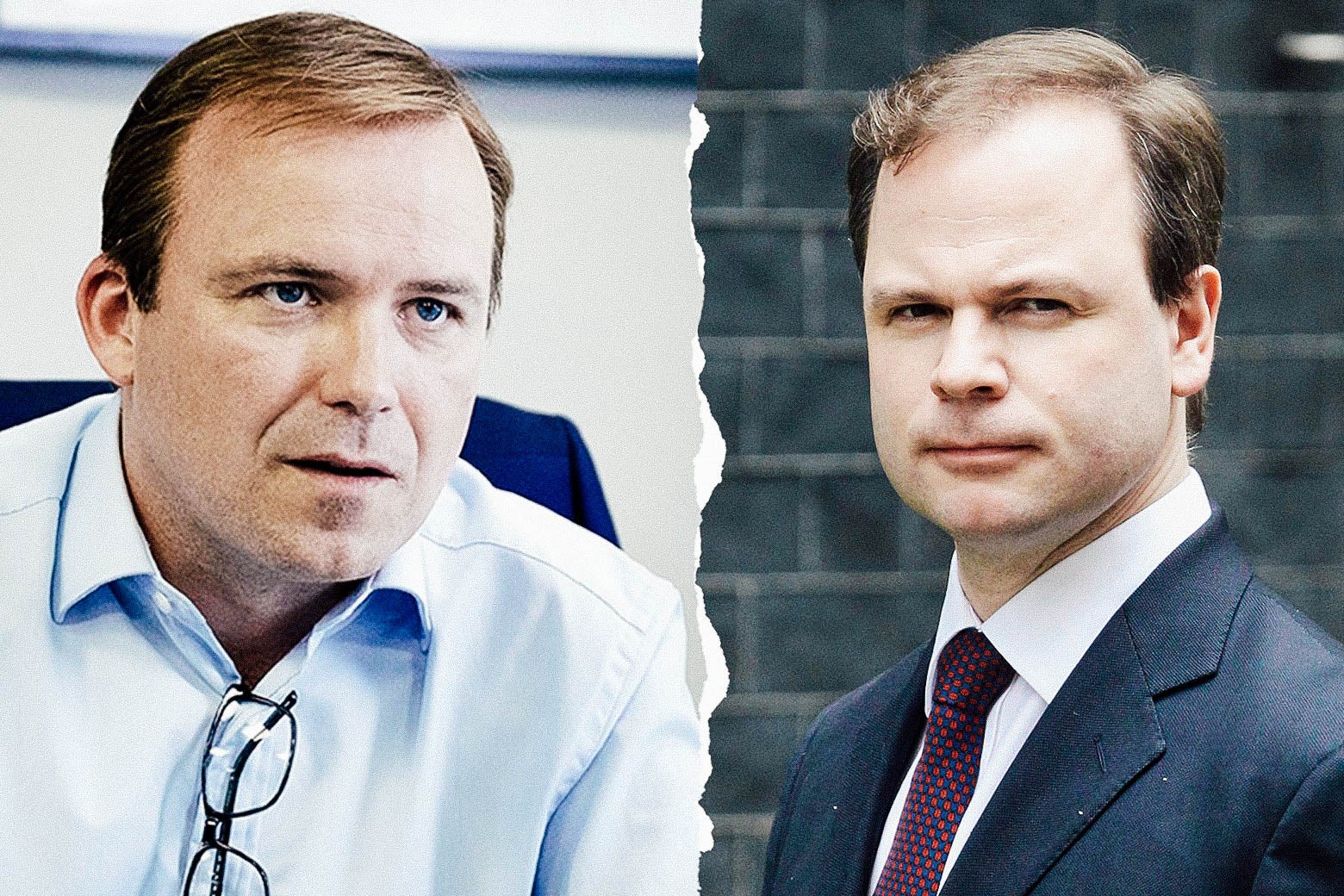 Rory Kinnear as Craig Oliver, and the real Craig Oliver.