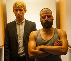 Oscar Isaac and Domhnall Gleeson in Ex Machina