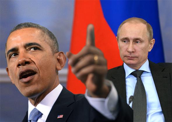 US President Barack Obama and Russia's President Vladimir Putin.