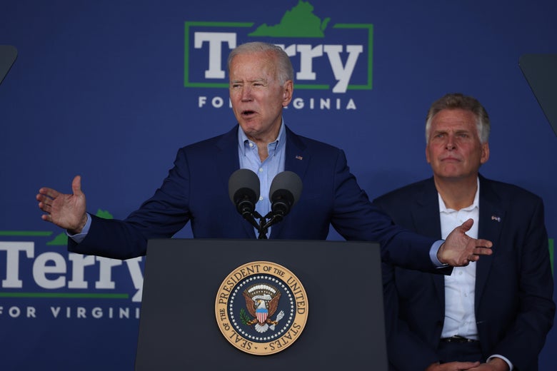 Watch Biden Brush Off Hecklers: 'This Is Not a Trump Rally, Let 'Em Holler'