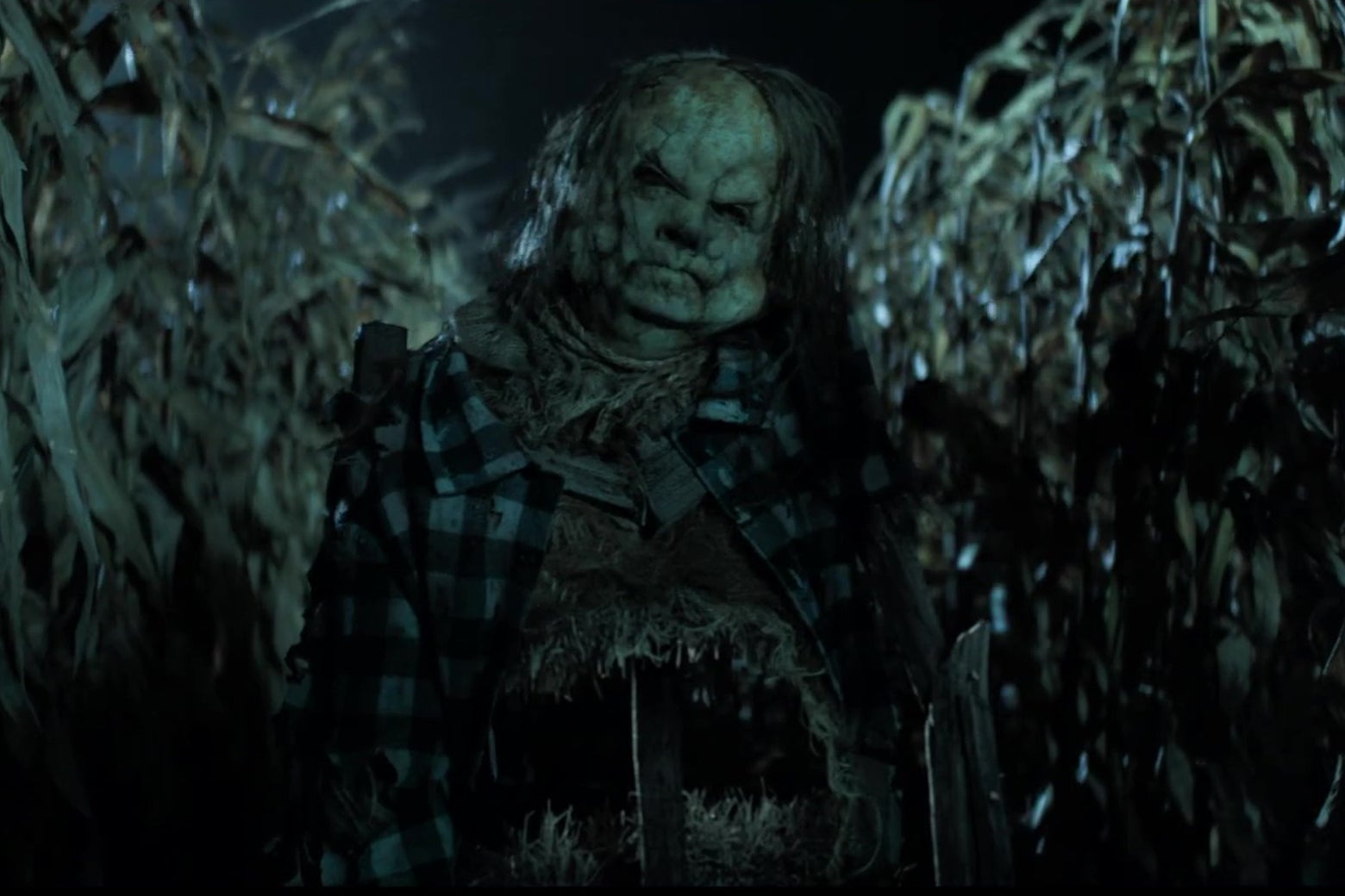 A walking scarecrow, looking like it is angry with you, personally.