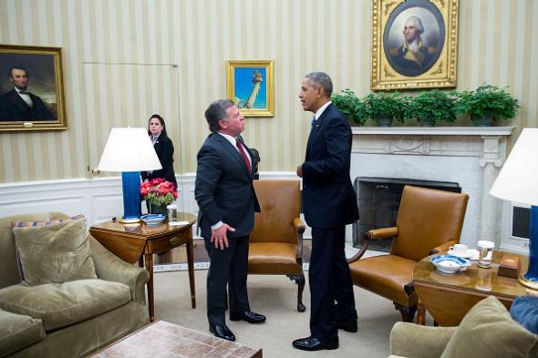 President Obama pwns king of Jordan