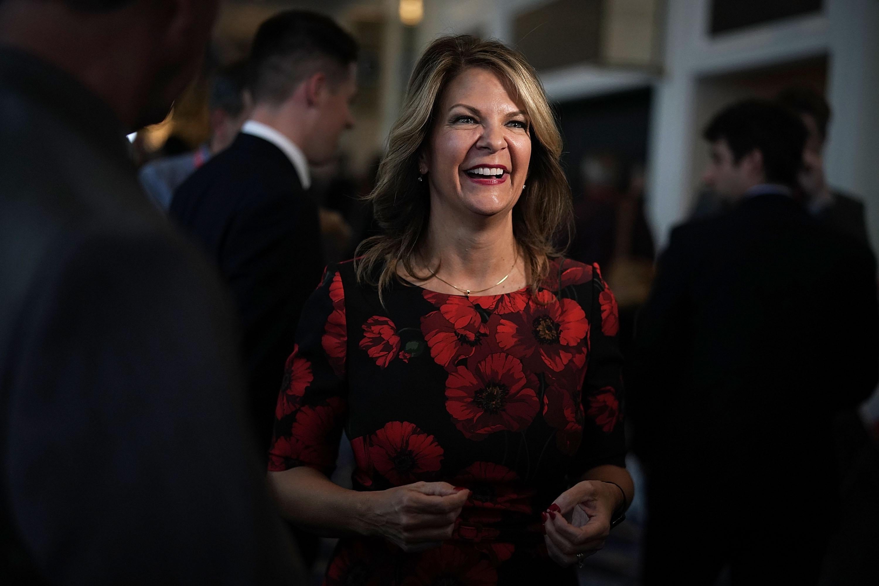 Kelli Ward in a crowd of people.