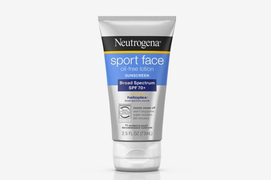 Neutrogena Ultimate Sport Face Oil-Free Lotion Sunscreen.