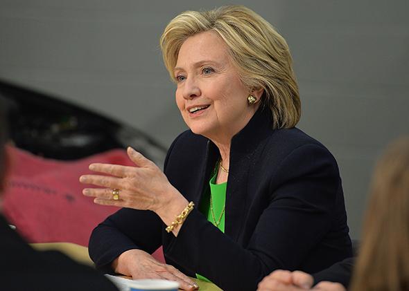 Hillary Rodham Clinton in Monticello, Iowa