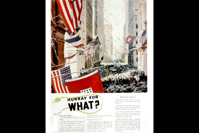 World Peaceways propaganda in an October 1935 Vanity Fair.