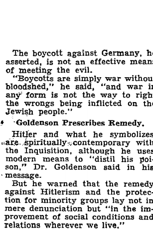 A paragraph excerpt of text from the June 15, 1934 New York Times.