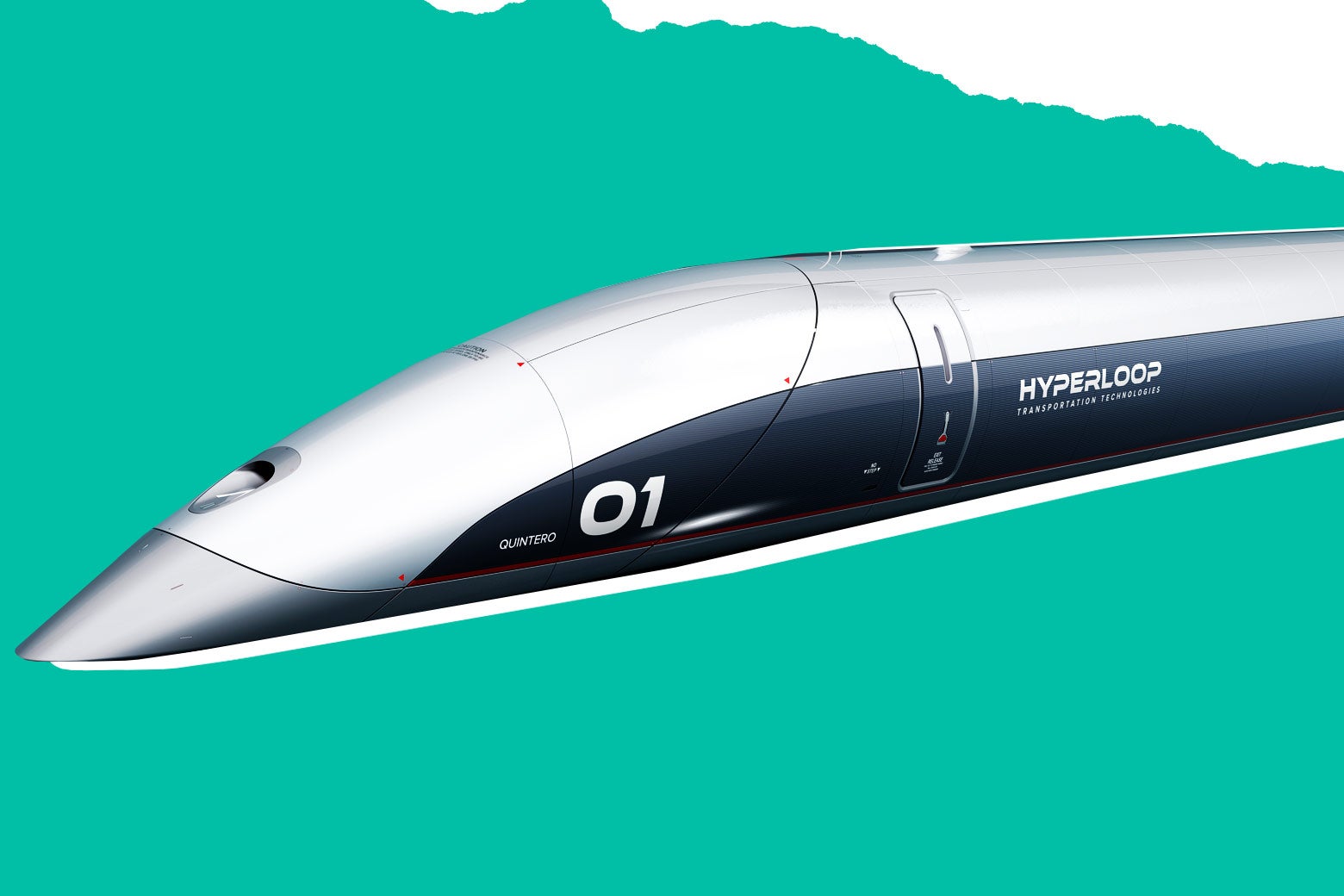 A Hyperloop capsule passenger car.