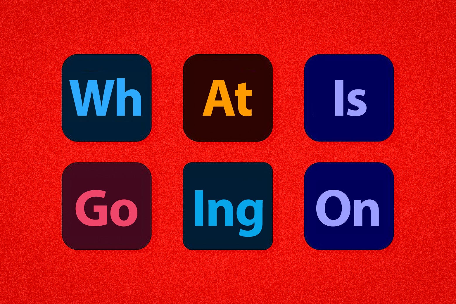 Adobe thumbnails that spell out 