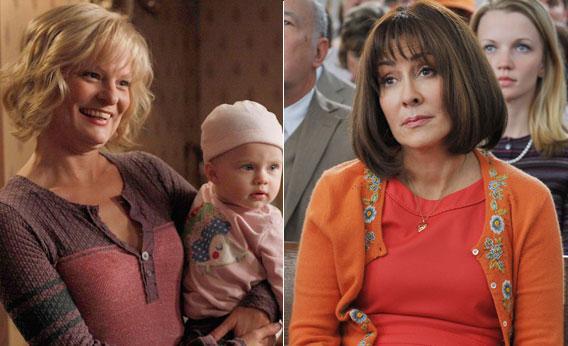 LEFT: Virginia (Martha Plimpton) introduces Hope RIGHT: Frankie (Patricia Heaton) from The Middle