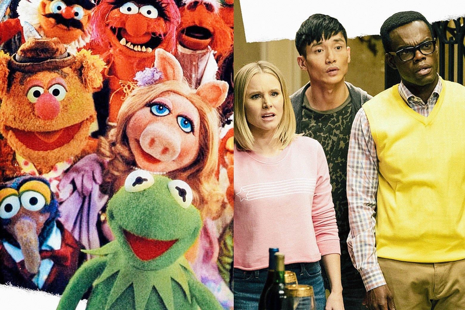 The Muppet Show and The Good Place.