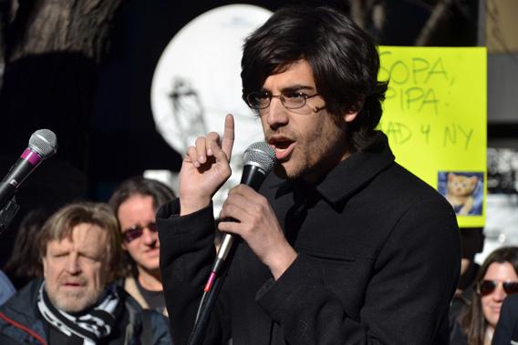 Demand Progress founder and director Aaron Swartz January 2012.