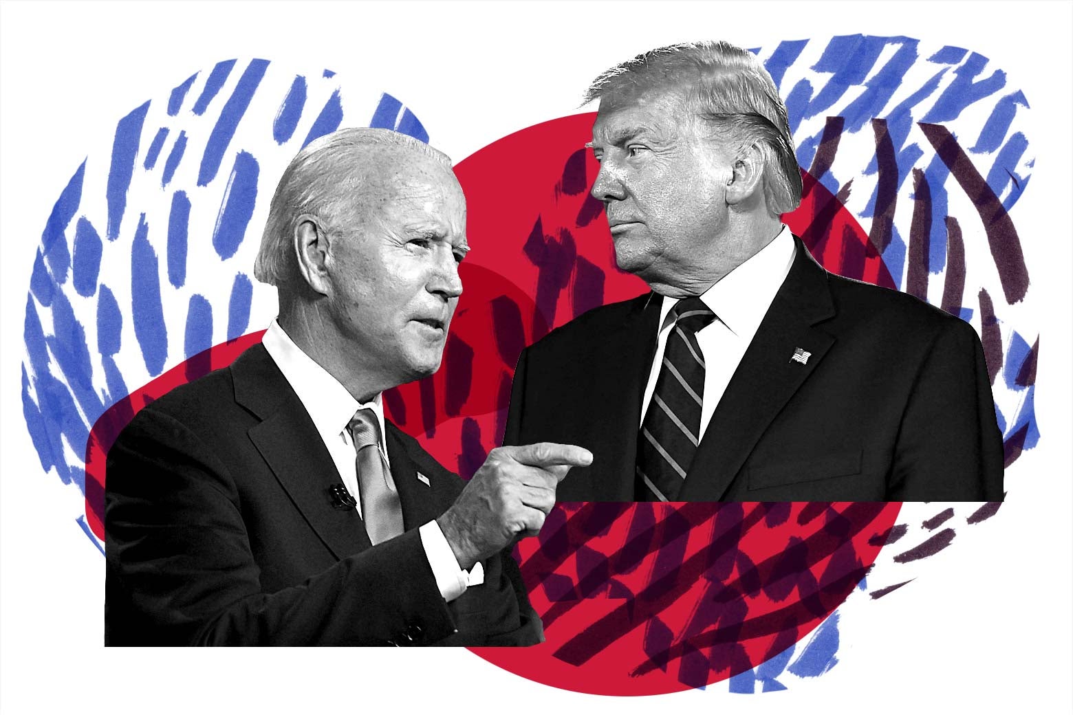 Joe Biden and Donald Trump.