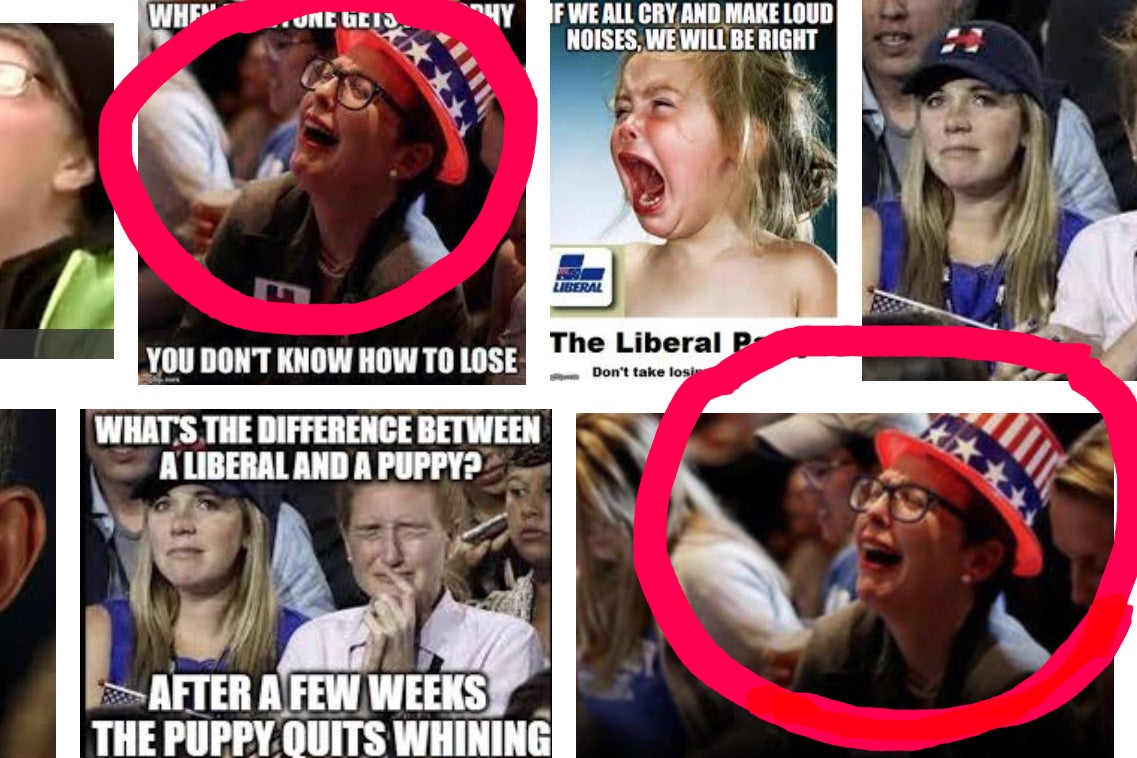 Chad vs crying liberal - Imgflip