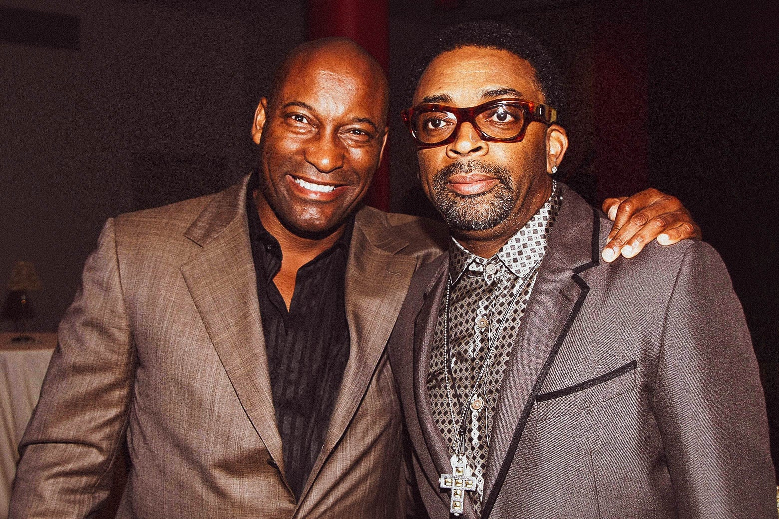 John Singleton and Spike Lee at the Toronto International Film Festival.