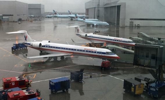 American Airline planes.