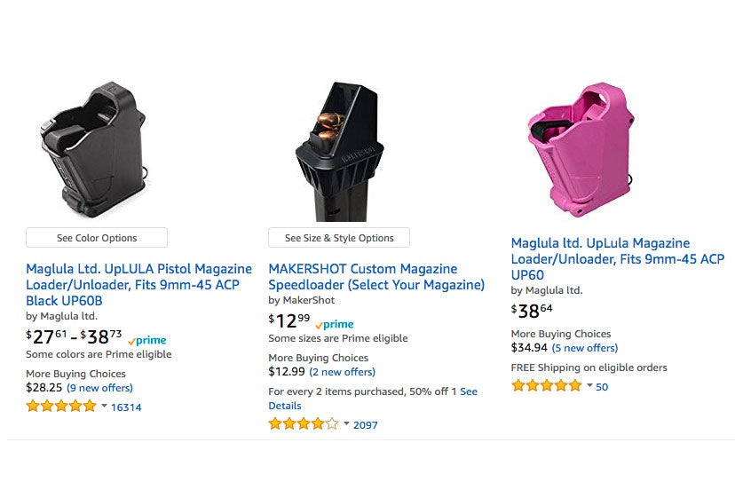 Magazine loaders on Amazon.