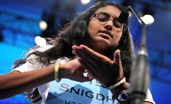 Spelling Bee contestant Snigdha Nandipati.