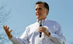 Mitt Romney campaigns.