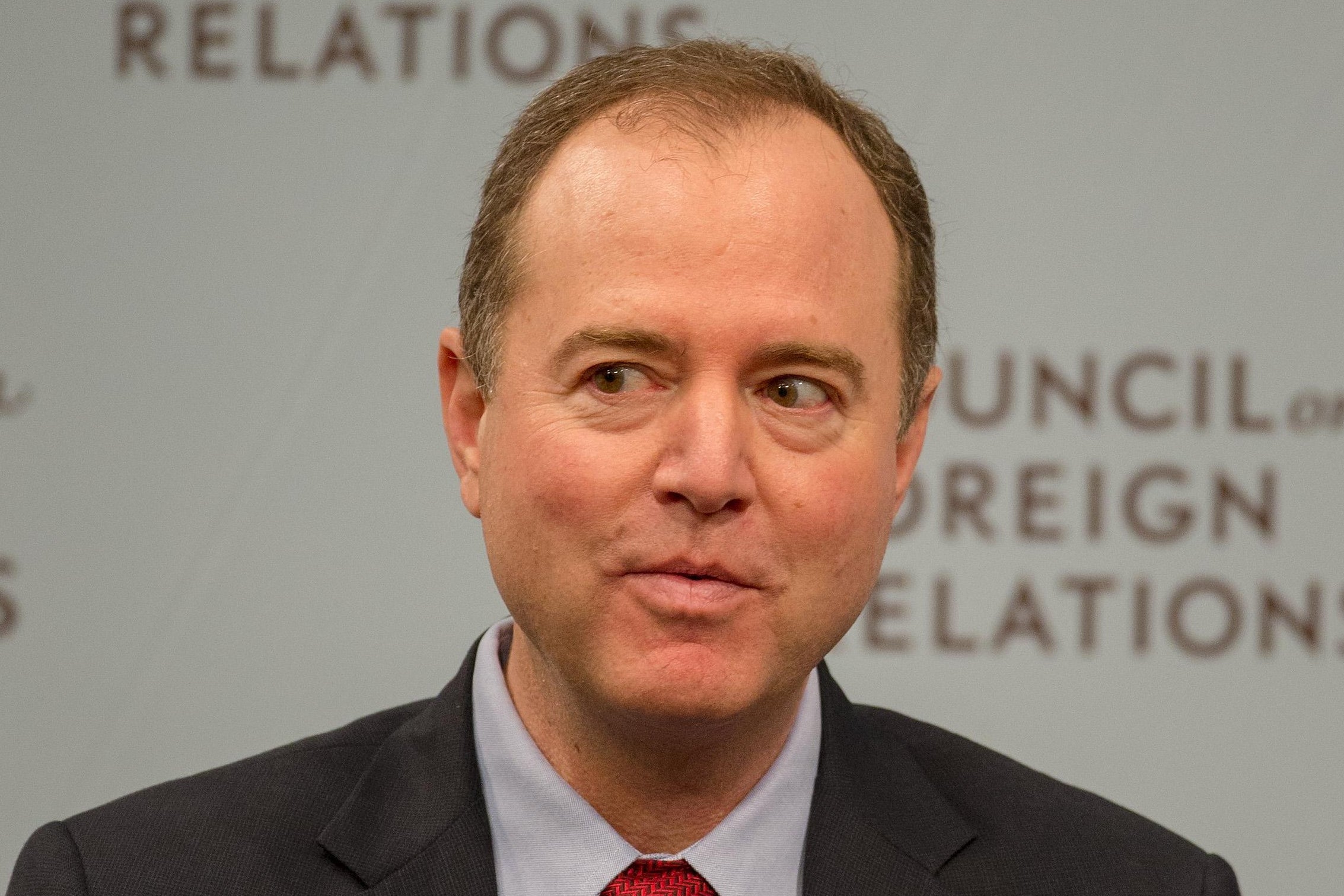 WASHINGTON, DC - FEBRUARY 16:  House Intelligence Ranking Member Adam Schiff (D-CA) speaks at the Council On Foreign Relations with Andrea Mitchell, Chief Foreign Affairs Correspondent at NBC News on February 16, 2018 in Washington, DC.  (Photo by Tasos Katopodis/Getty Images)