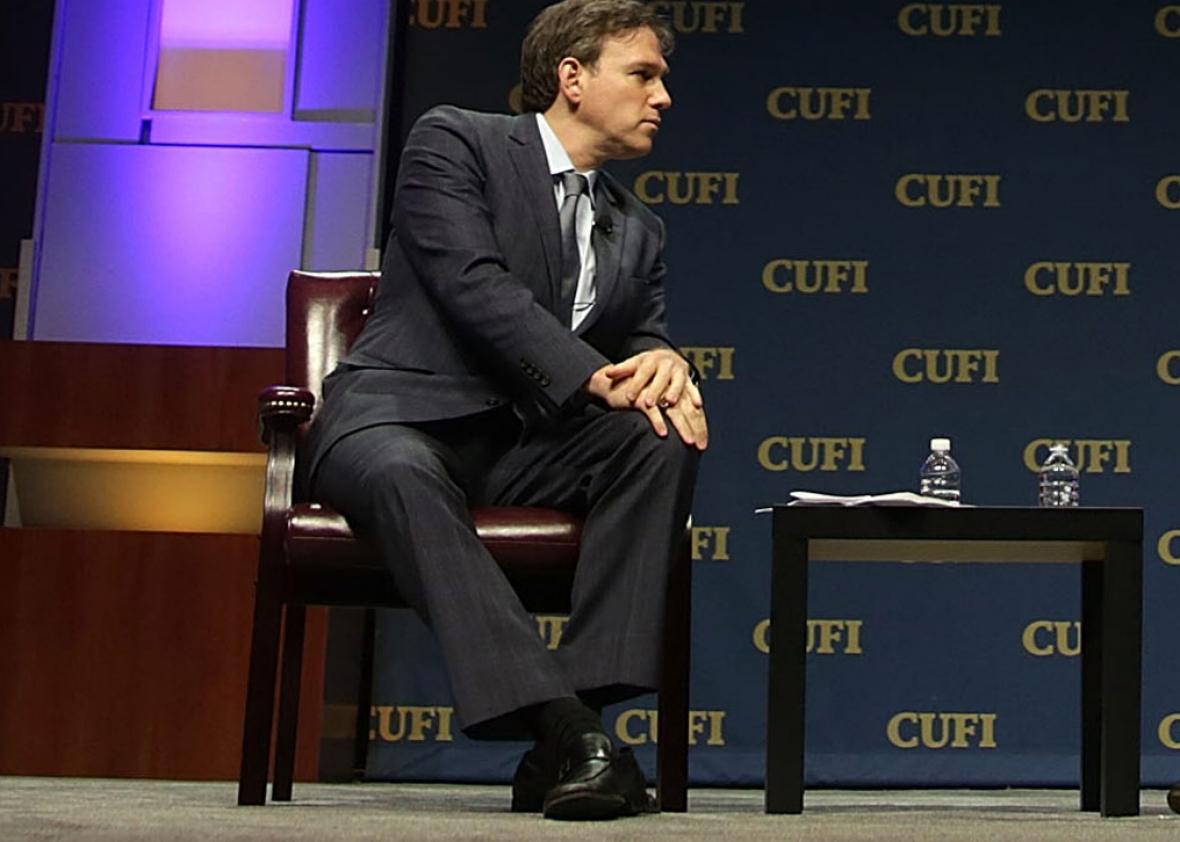 Bret Stephens, then still at the Wall Street Journal, during a Christians United for Israel summit, July 13, 2015, in Washington, D.C.
