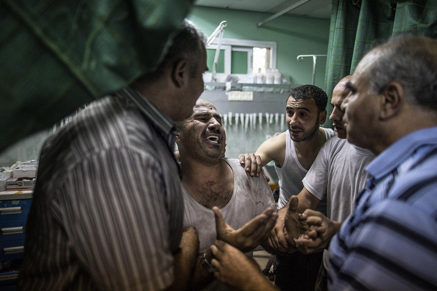 Palestinian girl who is fighting for her life after she was injured in an Israeli strike.