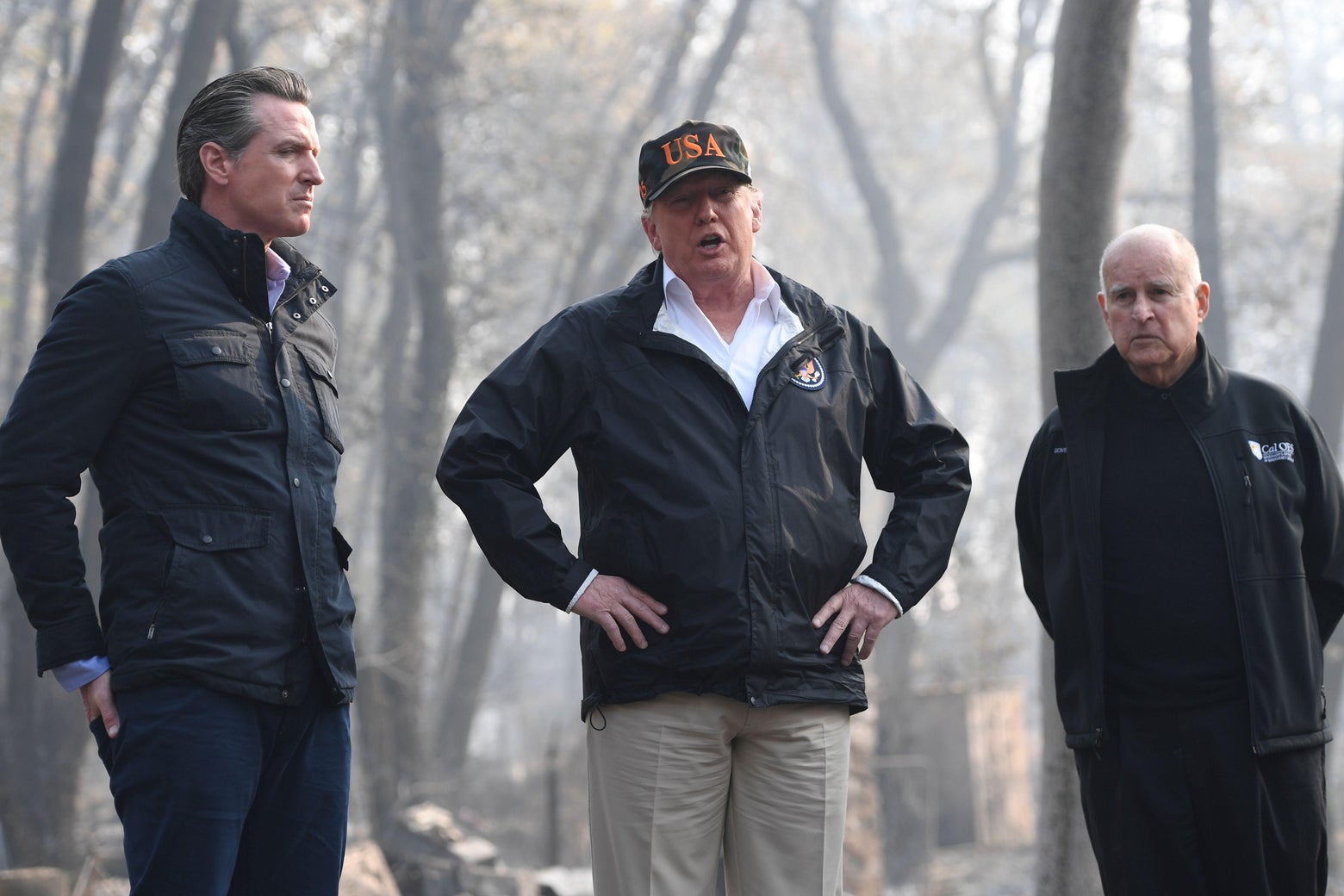 During wildfire tour, Trump suggests doing more raking like Finland ...