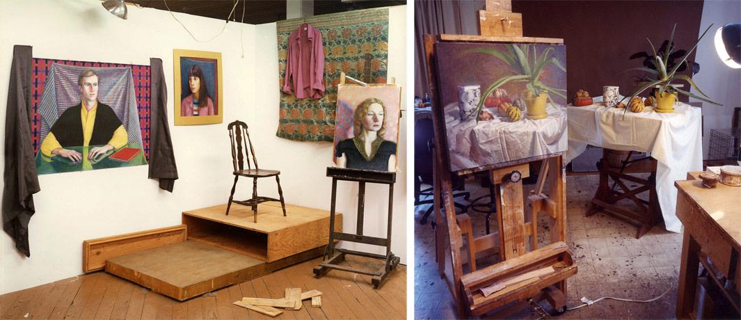 Left: Marge Gapps Studio Philadelphia, Pa. 1979 Right: Steve Tanis's Gallery, Arden Del. 2009